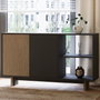 Hanah Home Ravello Juego de muebles para sala de estar - Roble cálido y antracita